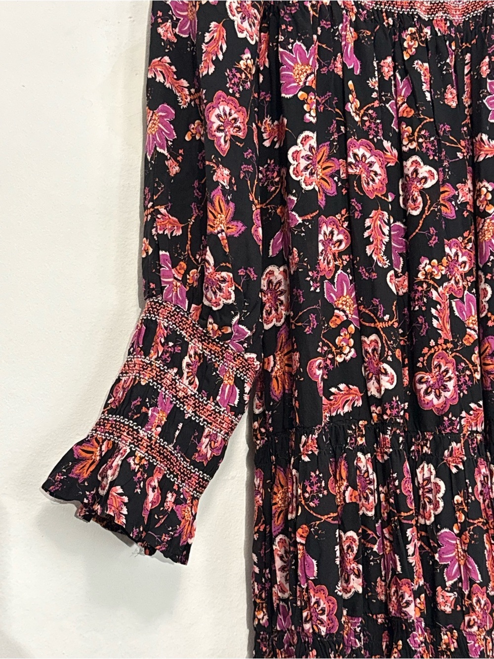 Free People Sweet Escape Floral Smocked Square-Neck Maxi Dress OB1236775 NWT - Picture 6 of 9